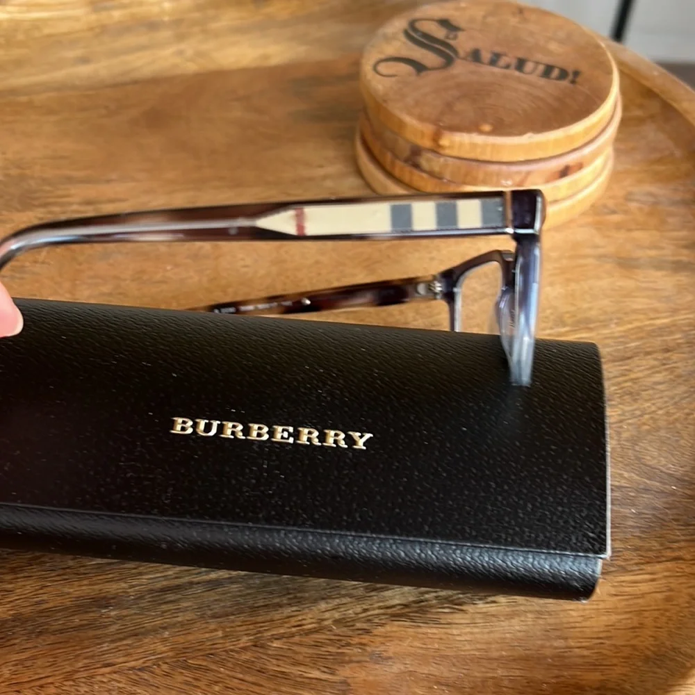 Burberry Women's Clear to Black Ombre Glasses
